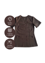 Bluza medyczna damska czekoladowa Kokolu