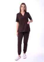 Bluza medyczna damska czekoladowa Kokolu