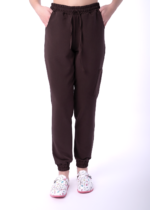 spodnie medyczne jogger czekoladowe kokolu