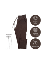 spodnie czekoladowe sportowe Kokolu