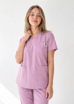 bluza medyczna damska brudno różowa Kokolu Gdańsk